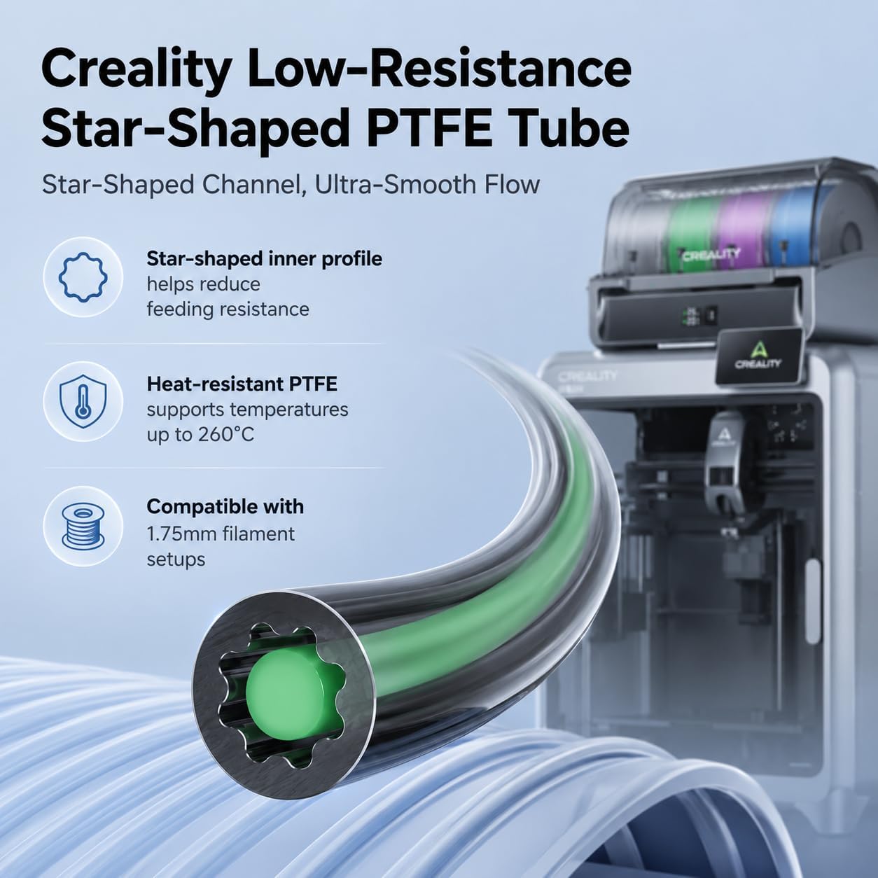 Creality Official PTFE Tube Lo - Ptfe Tape Thread review and price