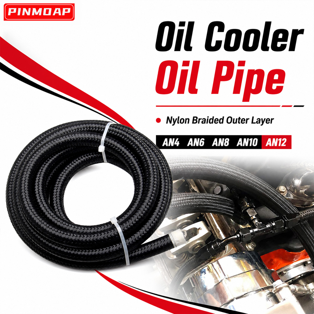 PINMOAP AN4 AN6 AN8 AN10 AN12  - Flexible Hose Braided review and price